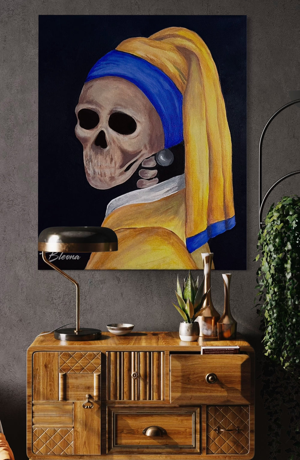 Gothic Girl with a Pearl Earring